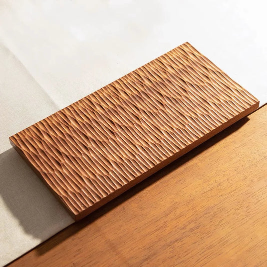 1PCS Tableware Solid Wood Round Dessert Plate Japanese-style Wooden Tray Snack Plate Dried Fruit Plate Wooden Plate